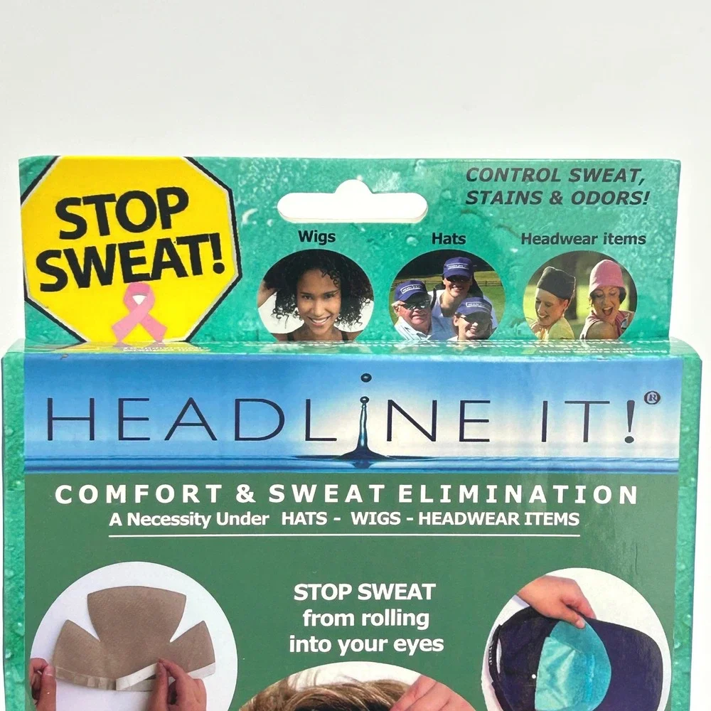 Headline It! Sweat Blocker Liners for Wigs & Hats‎ - 10pk Tan Comfort Shield